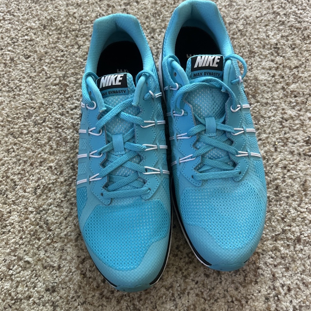 Nike Fitsole Max Dynasty Aqua Athletic Running Shoe Size 10 EUC